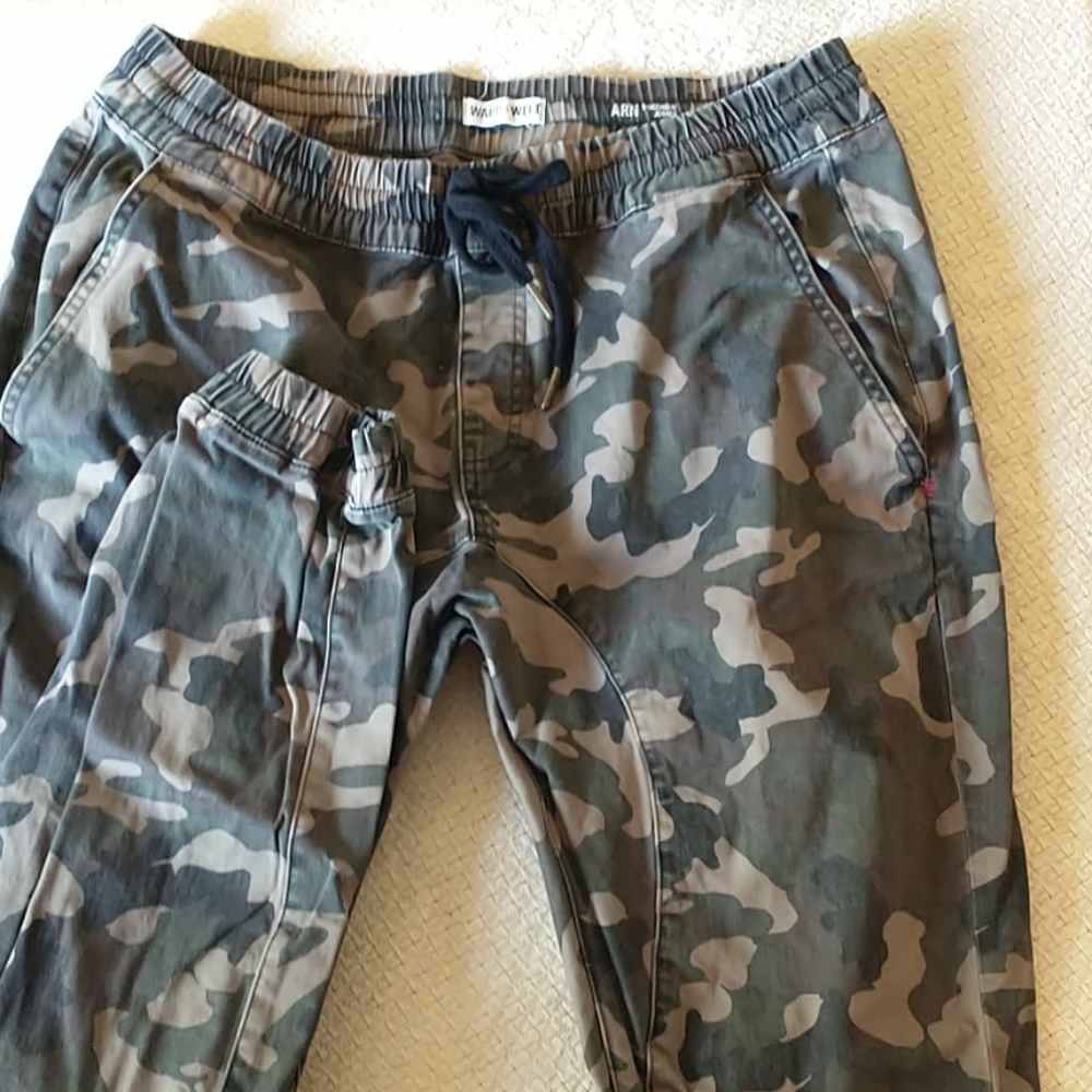 Warp + Weft men's camo twill joggers